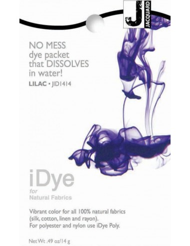 iDye 14g Lilac natural fabric