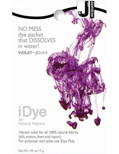 iDye 14g Violet natural fabric