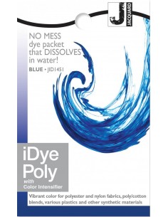 iDye Poly 14g Blue synthetic fabric