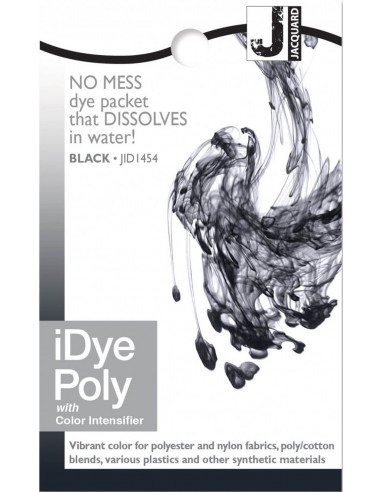 iDye Poly 14g Black synthetic fabric