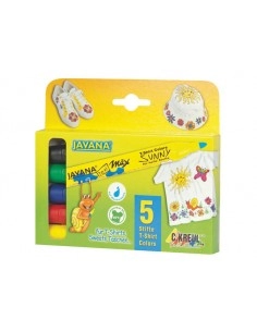 Medium markers set no 2 for bright fabric 5pcs