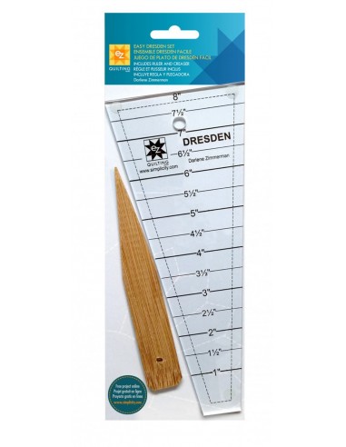 Easy Dresden Ruler set with creaser