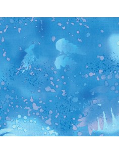 Tkanina bawełniana Blue Fossil Fern