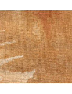 Caramel Fossil Fern cotton fabric