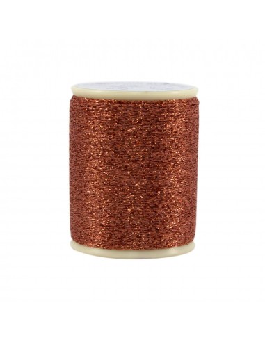 Razzle Dazzle Polyester Metallic Thread 8wt 110yds Copper Coin
