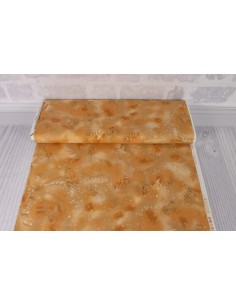 Caramel Fossil Fern cotton fabric 2