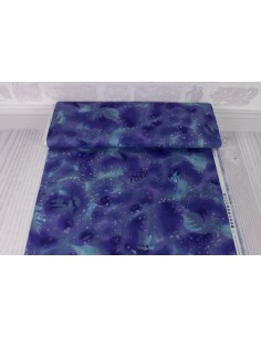 Blueberry Jam Fossil Fern cotton fabric 2