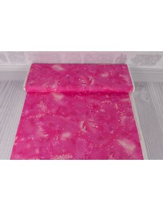 Clear Cerise Fossil Fern cotton fabric 2