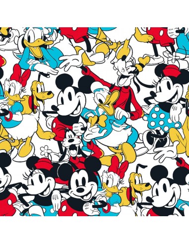 Mickey & Friends Sensational 6 Snapshot licensed cotton fabric