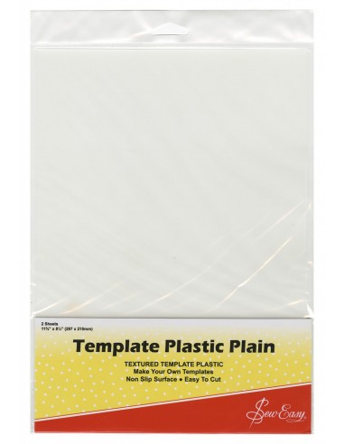 Template Plastic Plain 8-1/2in x 11in - 2 Sheets