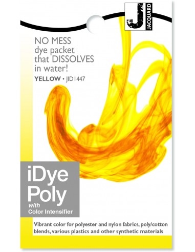 iDye Poly 14g Yellow synthetic fabric