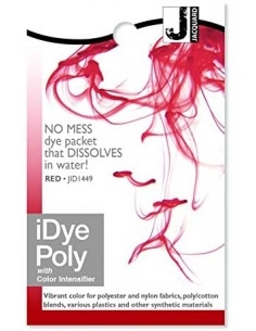 iDye Poly 14g Red synthetic fabric