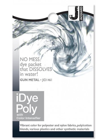 iDye Poly 14g Gunmetal synthetic fabric