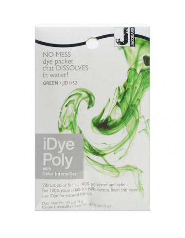 Barwnik do tkanin syntetycznych iDye Poly Green zielony 452