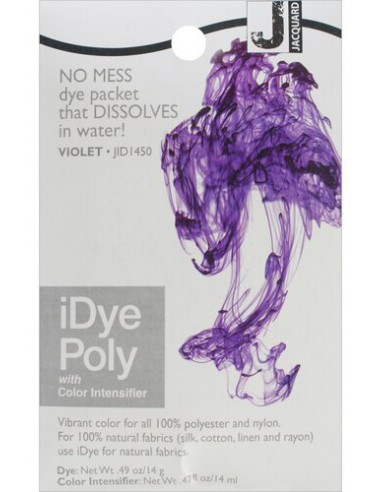 iDye Poly 14g Violet synthetic fabric