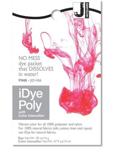 Barwnik do tkanin syntetycznych iDye Poly Pink różowy 456