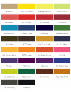 iDye 14g Scarlet natural fabric 2