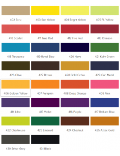 iDye 14g Gold Yellow natural fabric 2