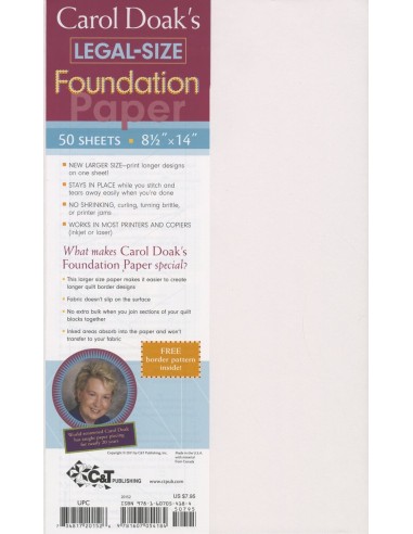 Foundation Paper Carol Doak 50 pcs