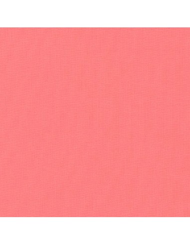 Cotton fabric solid Kona Pink Flamingo