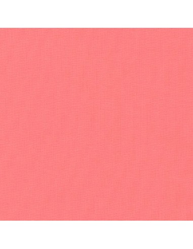 Cotton fabric solid Kona Pink Flamingo