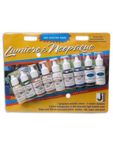 Lumiere & Neopaque Exciter Pack fabric paints