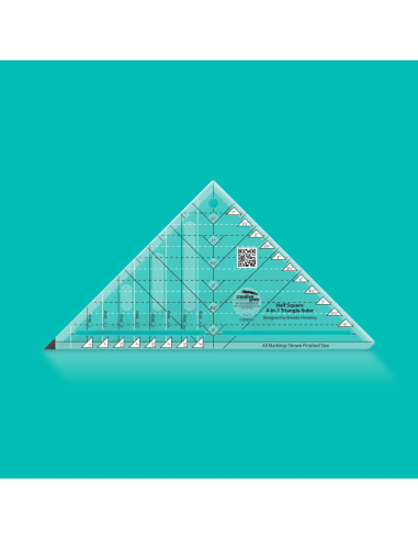 Linijka trójkątna Creative Grids HST Half-Square 4-in-1 Triangle Quilt Ruler