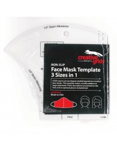 Creative Grids Face Mask Template 3 Sizes in 1 2