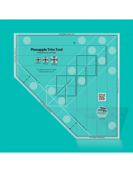 Creative Grids Pineapple Trim Tool for 6, 8 or 10in Finished Blocks