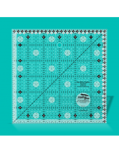 Creative Grids Itty-Bitty Eights Square Ruler 6in