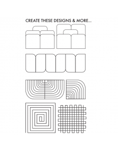 Linijka do pikowania na maszynie Creative Grids Shorty 2