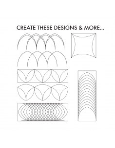 Linijka do pikowania na maszynie Creative Grids Archie 2