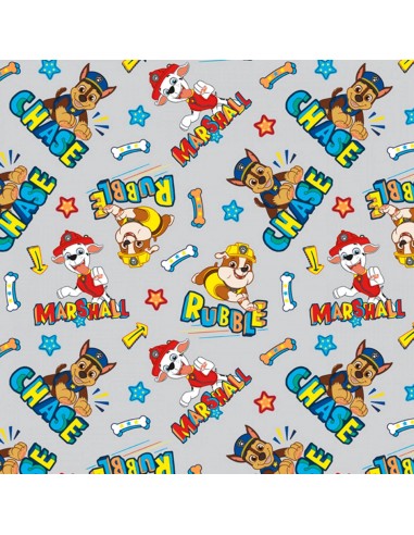 Paw Patrol Chase, Marshall & Rubble cotton fabric