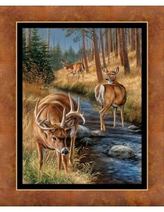 Wild Wings Stoney Brook cotton fabric panel