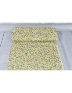 Natural Vines Metallic cotton fabric 2