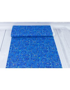 Tkanina bawełniana Blue Swirling Sky & Twinkling Stars... 2