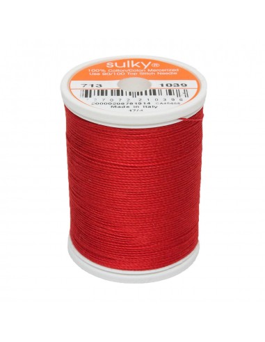 Cotton thread 12wt 300m True Red