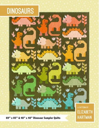 Dinosaurs quilt pattern