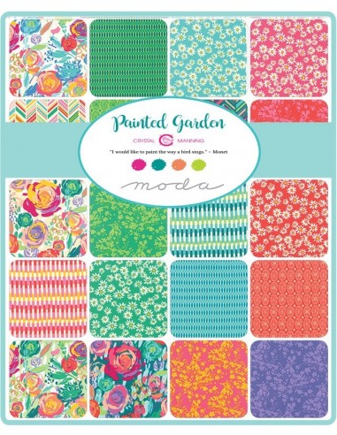 Painted Garden Moda mini charm pack 42 squares