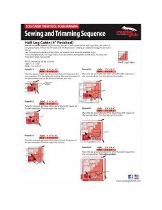 Linijka Creative Grids Log Cabin Trim Tool 4in 2