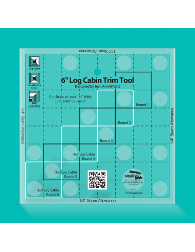 Creative Grids Log Cabin Trim Tool 6 inch