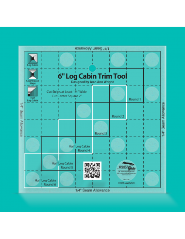 Linijka Creative Grids Log Cabin Trim Tool 6in