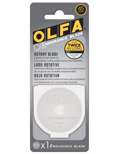 Olfa rottary cutter circular endurance replacement blade 45 mm