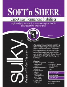 Soft N Sheer 51cm x 91cm stabilizator permanentny czarny