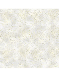 Fog Texture Gold Metallic cotton fabric