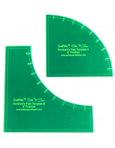 CutRite Drunkards Path Template 8in Finished