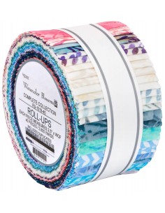 Watercolor Blossoms Batik jelly roll