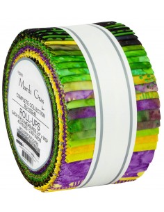 Mardi Gras Batik jelly roll