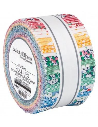 Jelly roll Baskets of Blooms