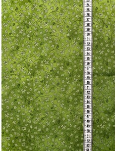 Tkanina bawełniana Green Mini Bud Tonal 2
